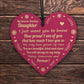 Daughter Gifts From Mum Wooden Hanging Heart Gift For Her