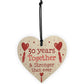 30th Anniversary Gift Wood Heart Perfect Gift For Husband Wife