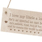 Uncle Gift Engraved Hanging Sign Novelty Uncle Birthday Xmas