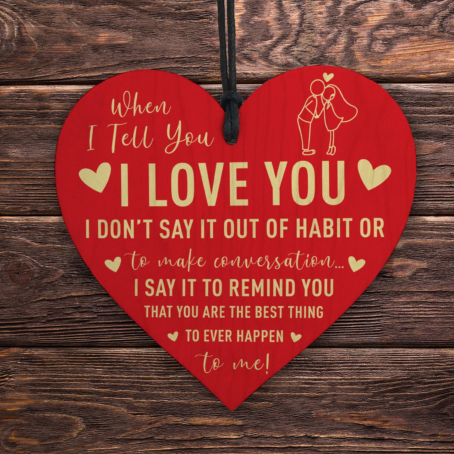 Valentines Day Gift For Him Her I LOVE YOU Gift For Anniversary