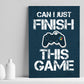 Blue Gaming Print Poster Playstation Inspired Boys Bedroom Sign