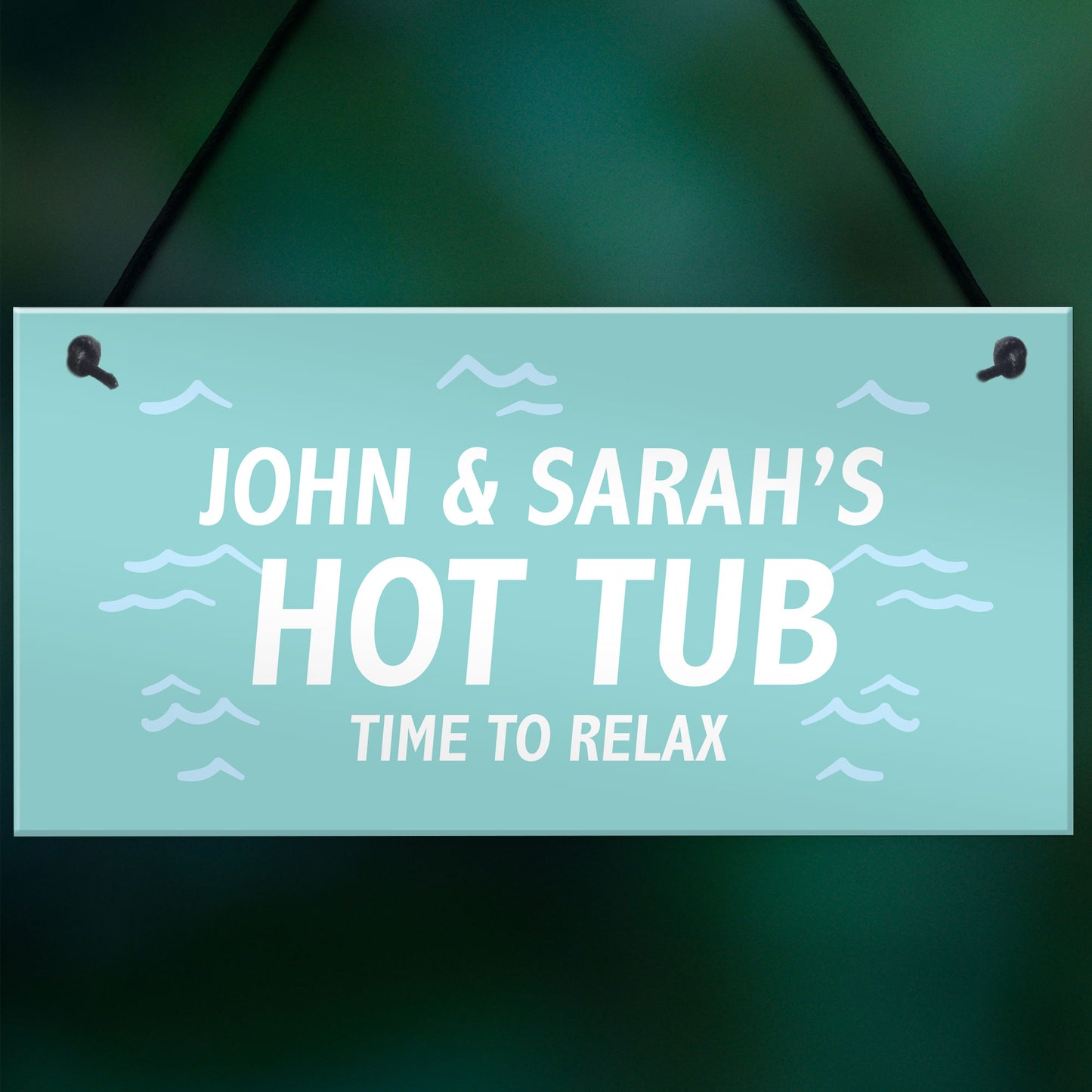Hot Tub Signs And Plaques For Outdoors Hanging Garden Plaque