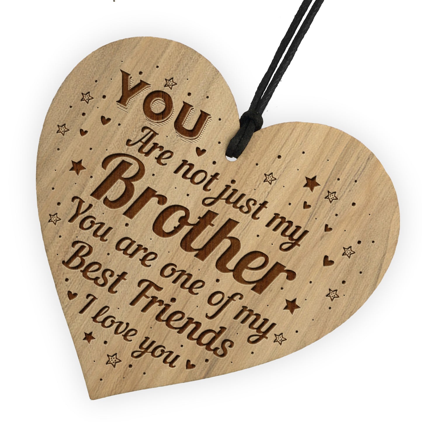 Brother Gifts Best Friend Engraved Heart Brother Birthday Xmas
