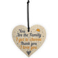 Best Friend Family Friendship Gift Wooden Heart Sign Birthday