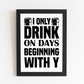 Funny Bar Signs FRAMED Print Bar Signs For Home Bar Man Cave