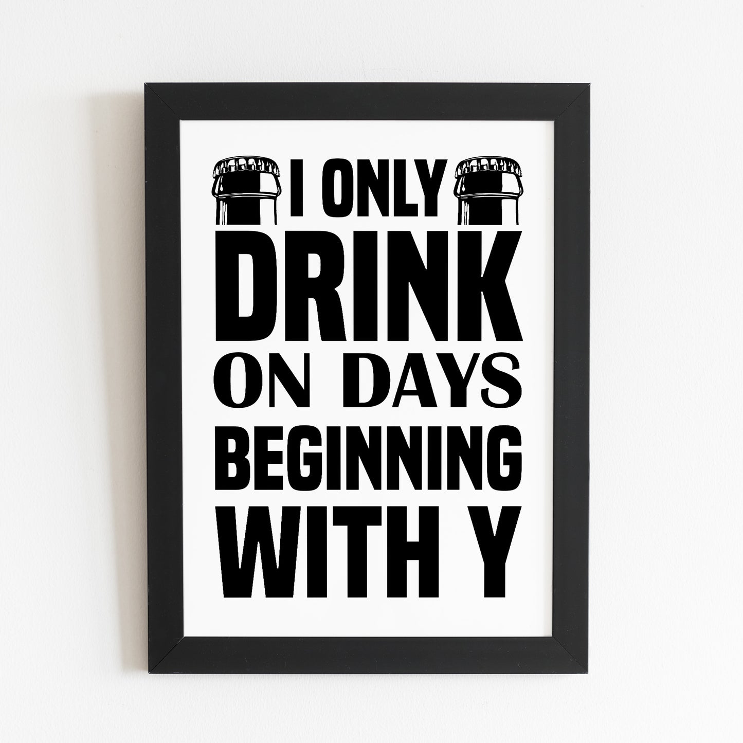 Funny Bar Signs FRAMED Print Bar Signs For Home Bar Man Cave