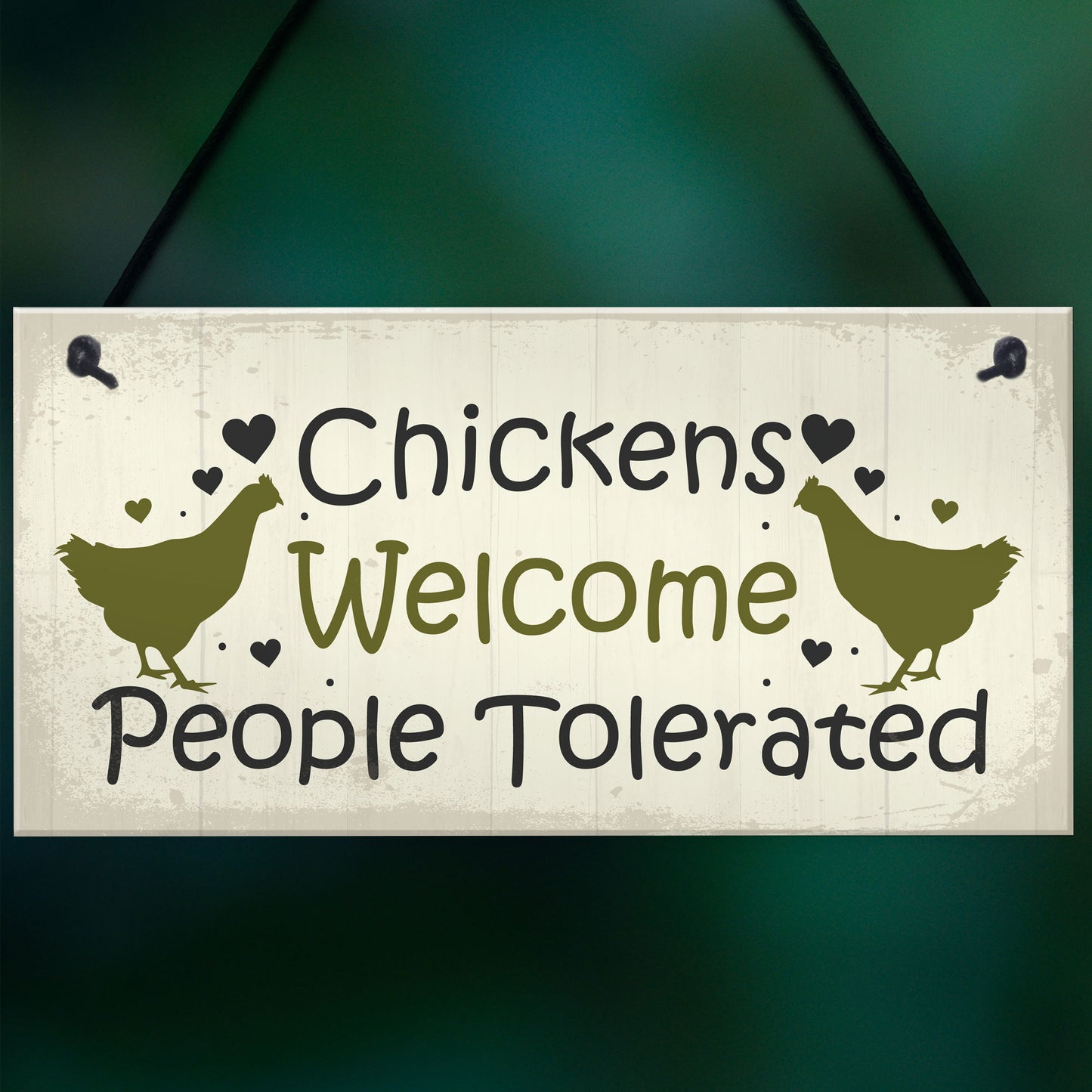 Funny Chicken Sign Hanging Sign Pet Sign Chicken Accessories
