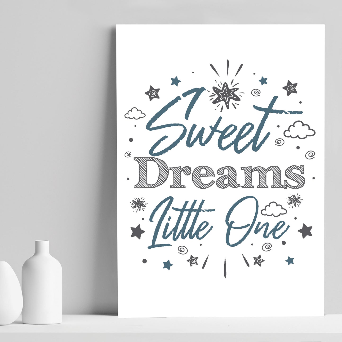 New Baby Gift Nursery Print For Baby Boy Girls Bedroom Decor