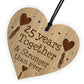 25th Anniversary Gifts Engraved Heart Husband Wife Anniversary