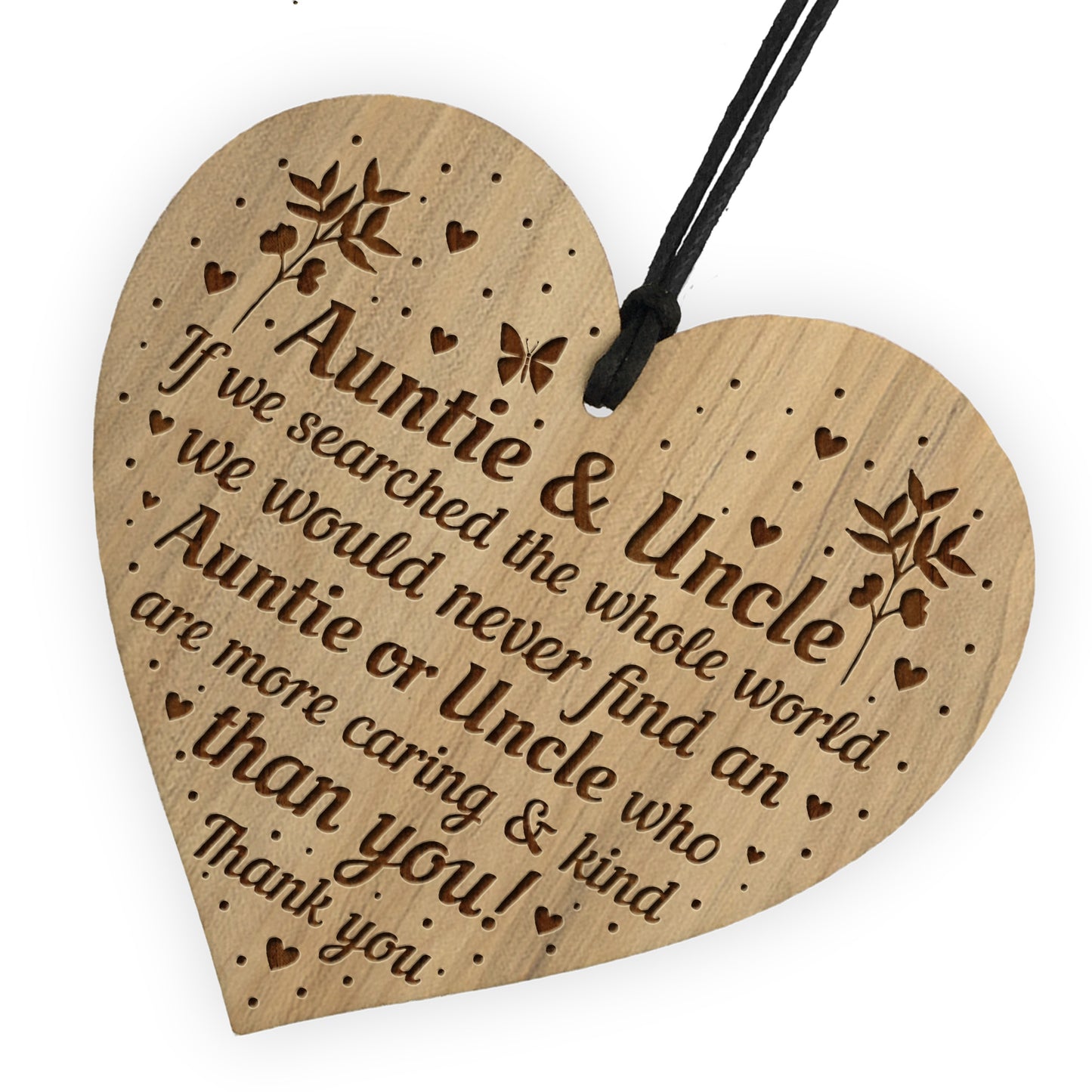 Auntie Gifts Uncle Gifts For Birthday Christmas Engraved Heart