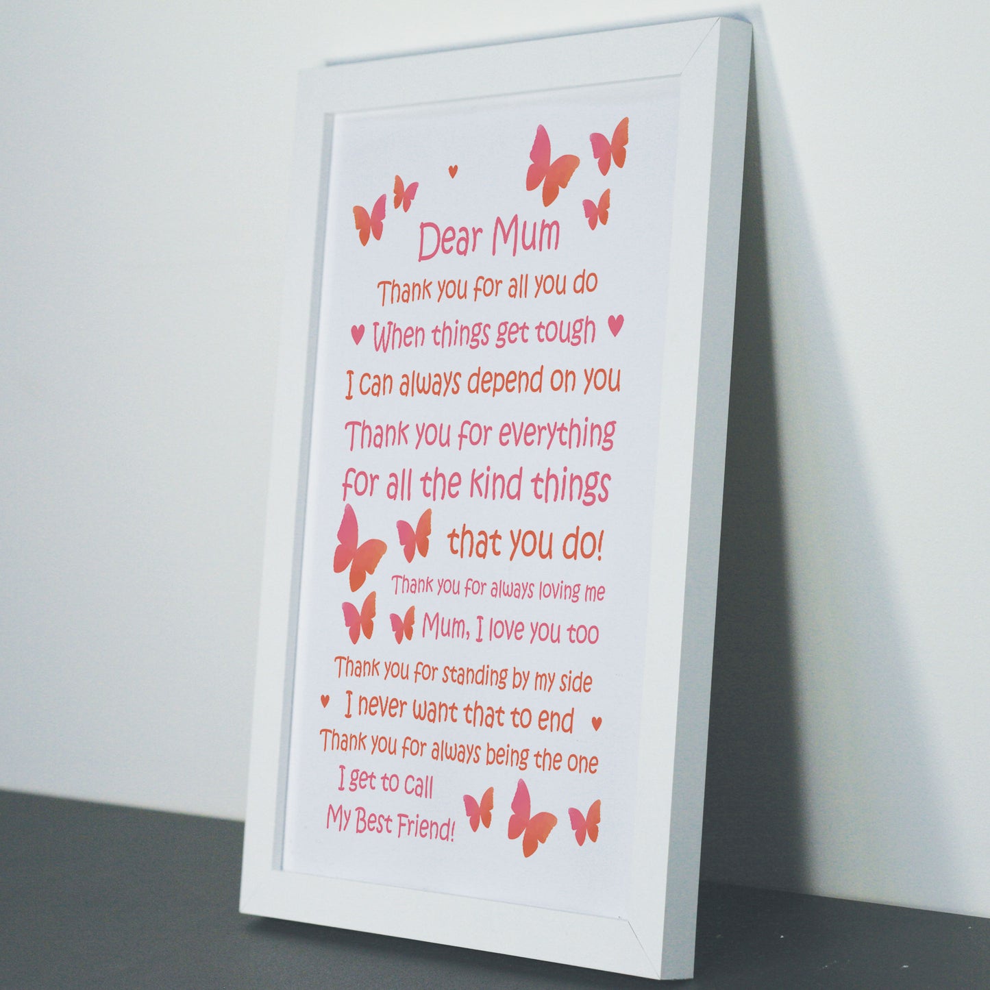Christmas Birthday Gifts For Mum From Daughter Son Framed Print