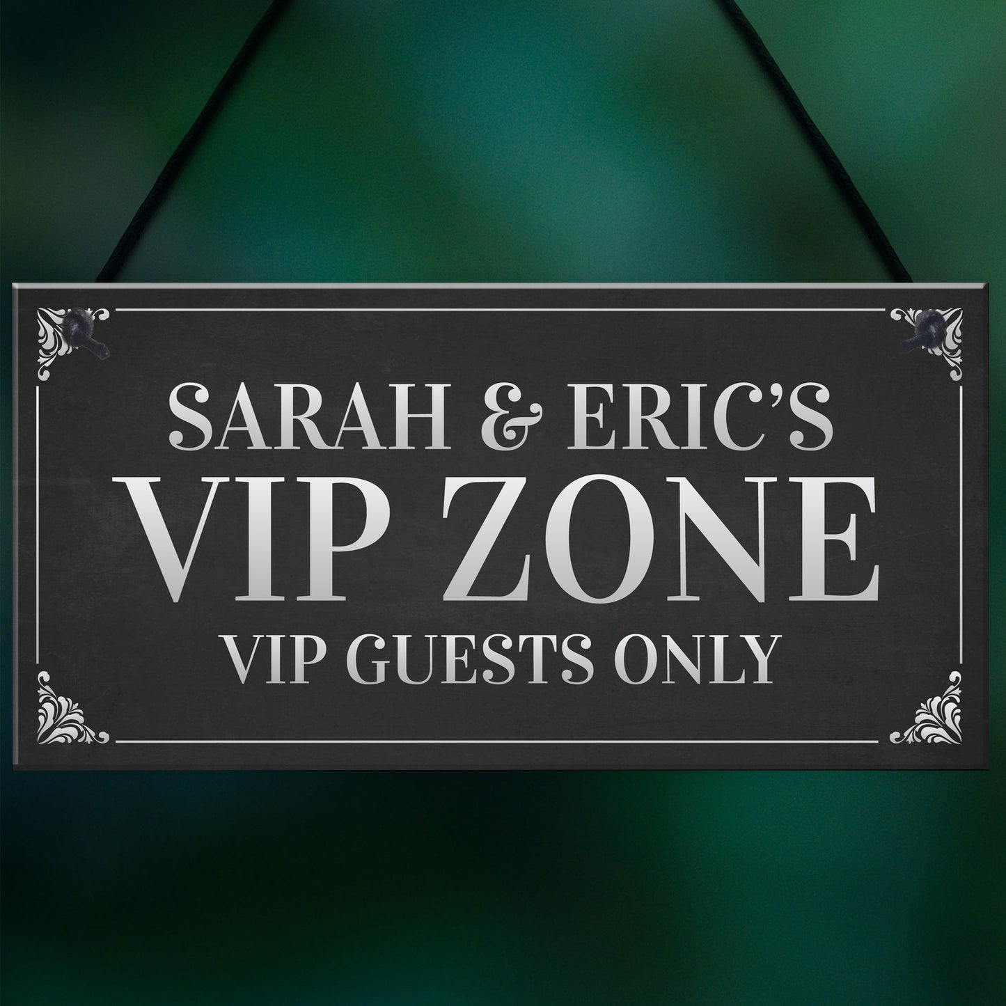 VIP ZONE Personalised Home Bar Man Cave Sign Garden Signs