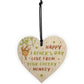 Funny Cheeky Fathers Day Gift Wooden Heart Dad Gift