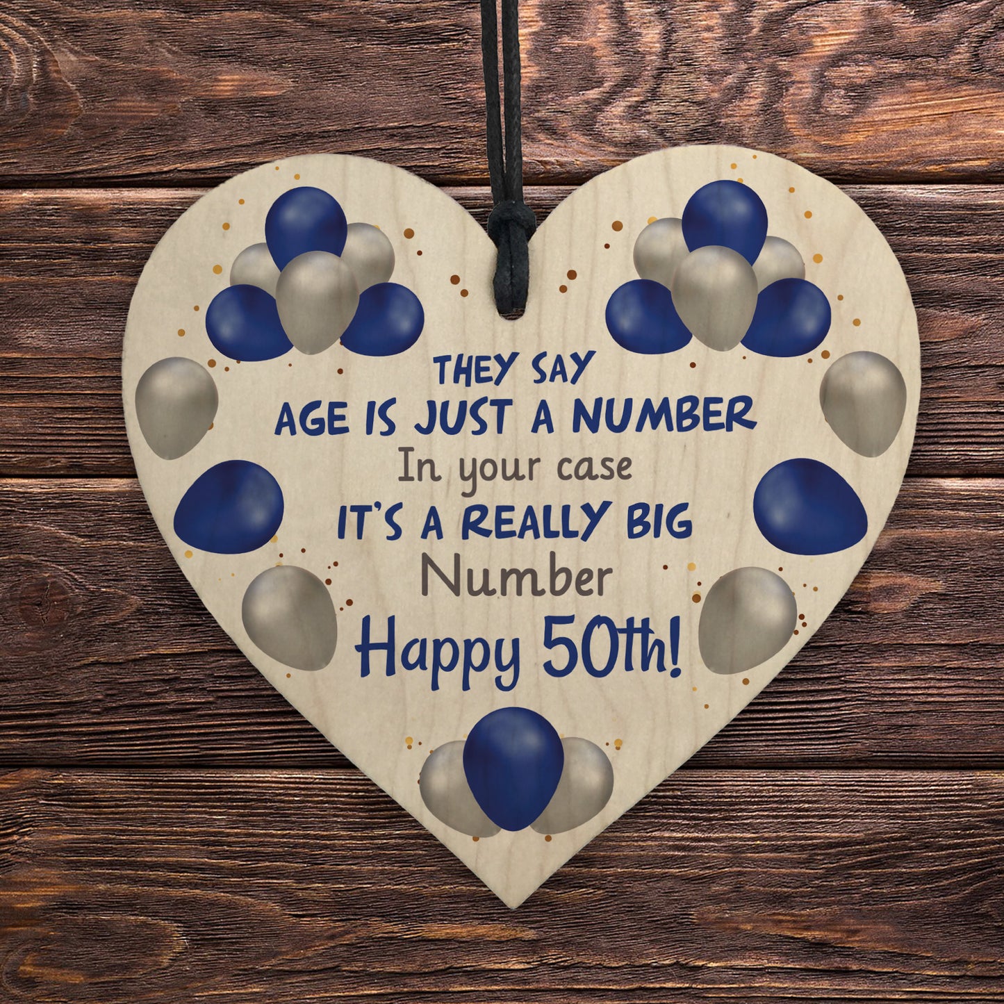 Birthday Gifts For 50th Birthday Wood Heart Hilarious Gift