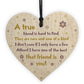 Best Friend Pack of 4 Wooden Heart Gifts For Friend Christmas