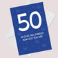 50th Birthday Cards For Men Brother Son Dad Funny 50th Birthday