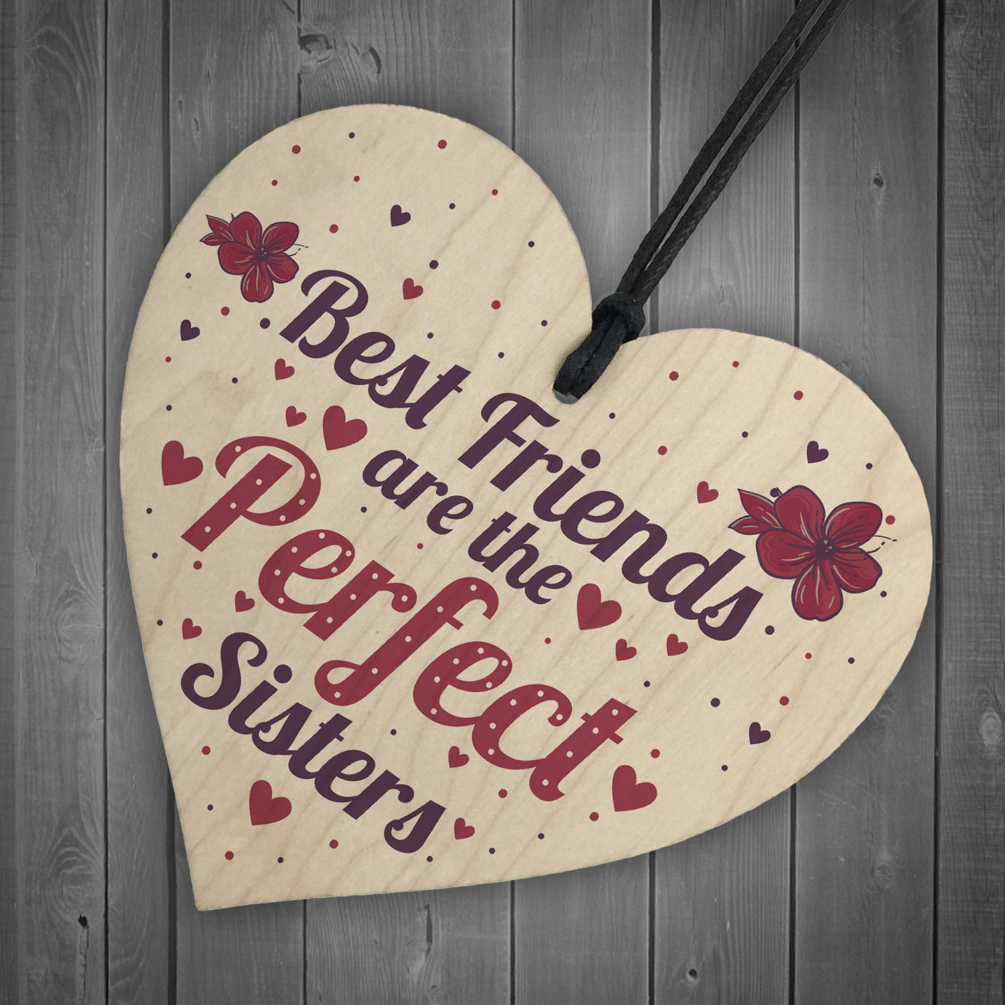 BEST FRIEND SISTER Plaque Thank You Gift Heart Keepsake Gift
