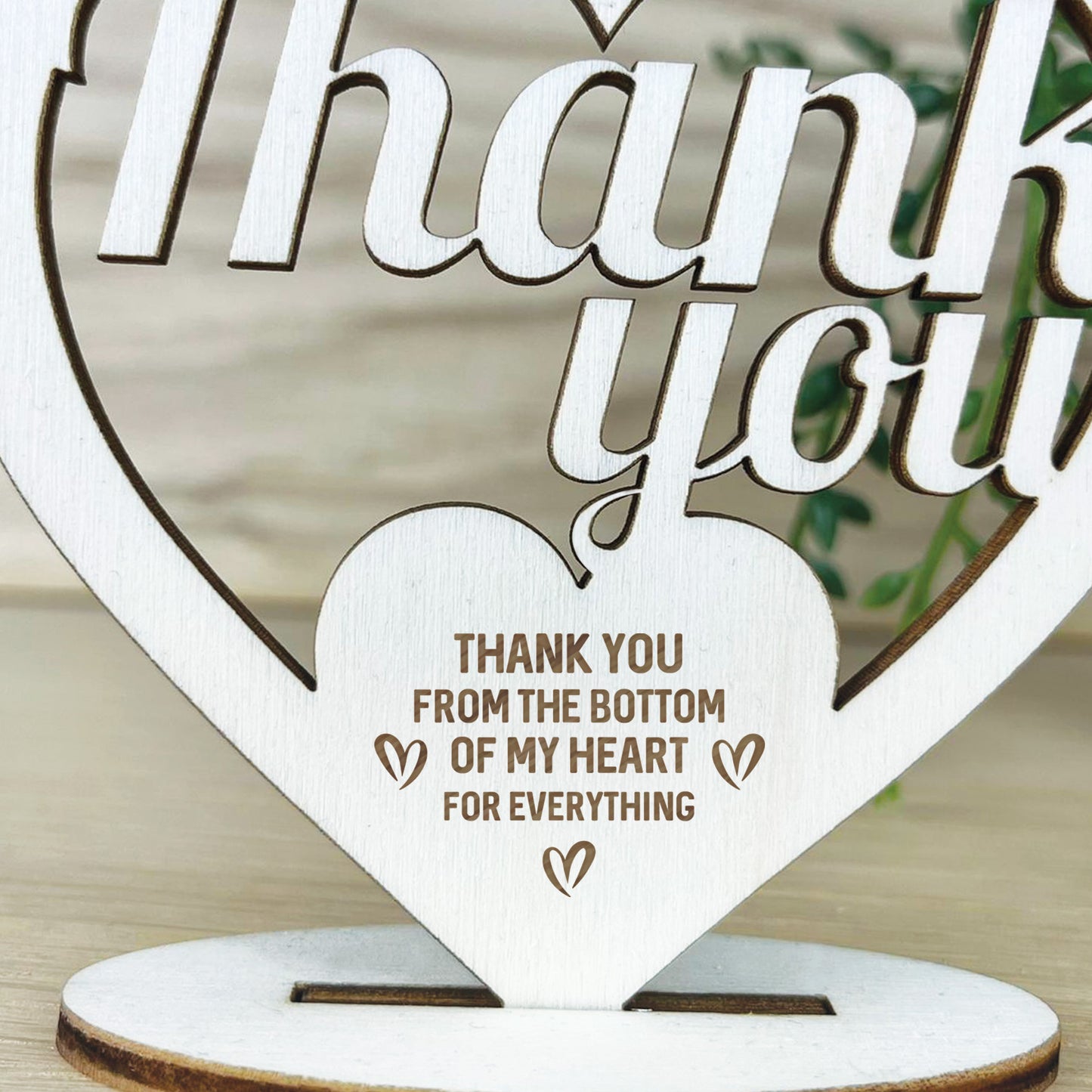 Thank You Gifts For Him Her Wood Engraved Plaque Gift For Friend