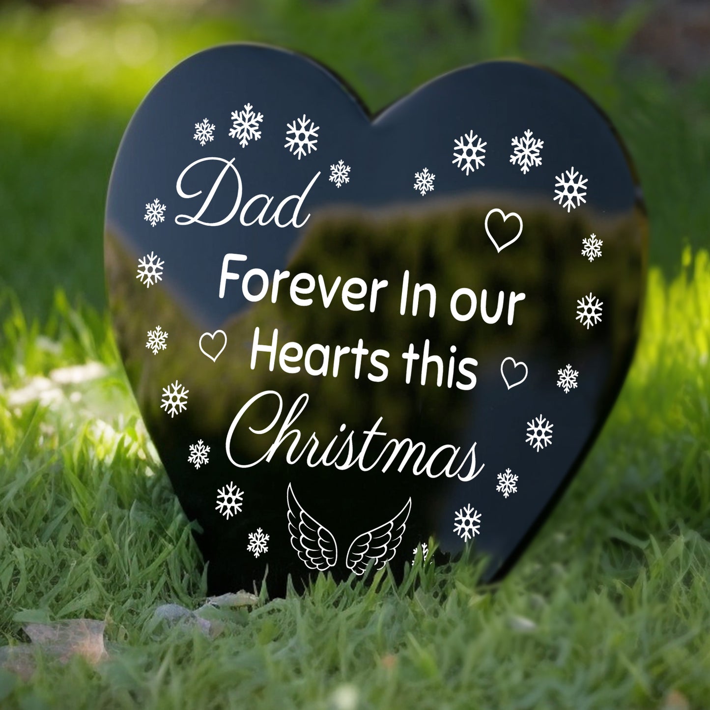 Christmas Memorial Grave Marker Dad Christmas Memorial Decor