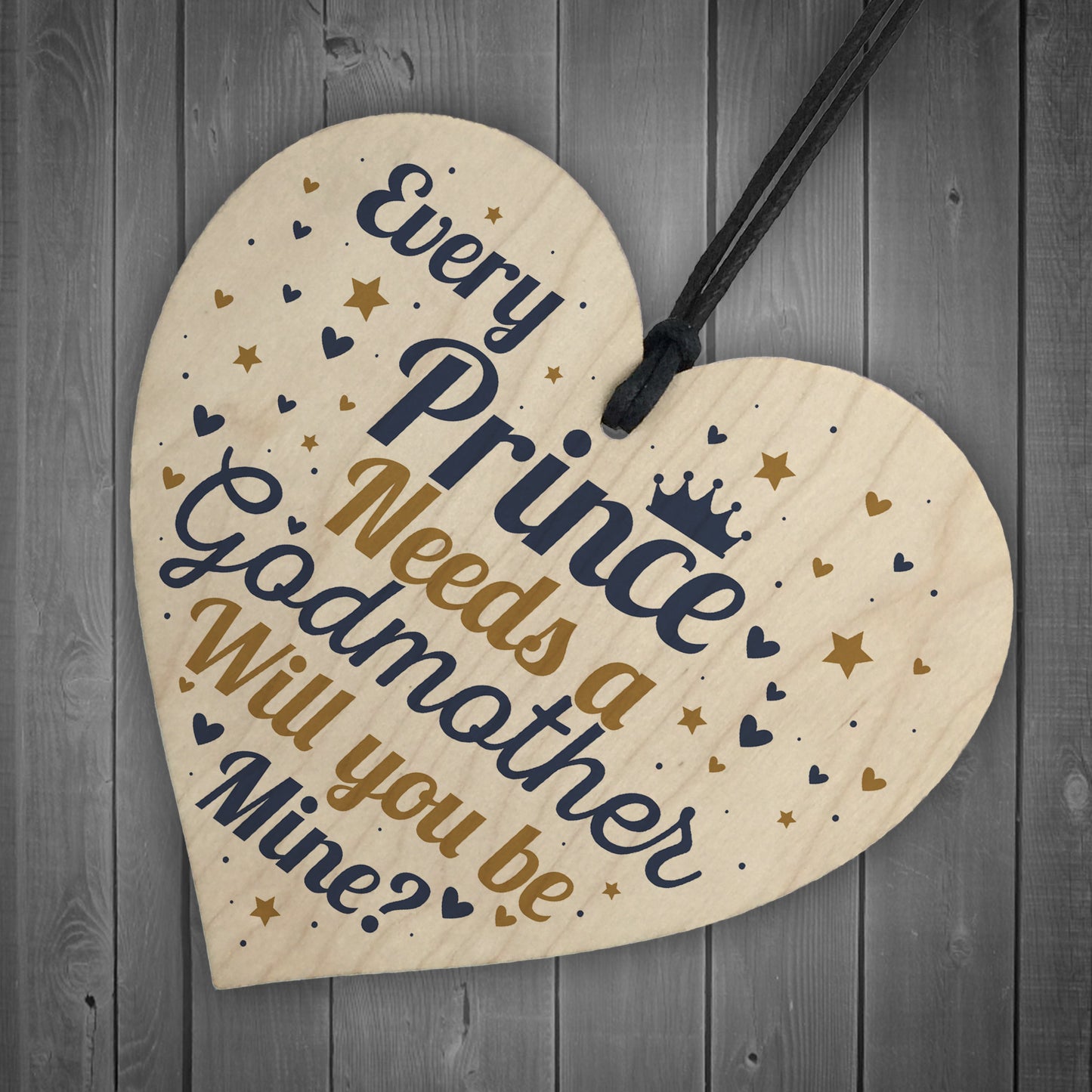 Birthday Christening Godmother Gift Heart Godmother Request Card