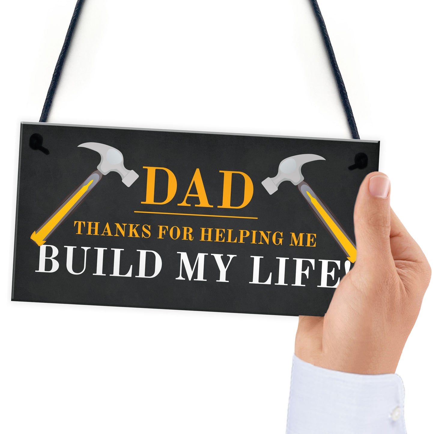 Dad Thank You Novelty Hanging Sign Christmas Birthday Dad Gift