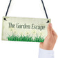 The Garden Escape Novelty Hanging Garden Home Decor Sign Gift