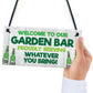 Funny Garden Bar Sign Welcome Home Bar Sign Garden Shed