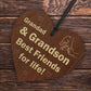 Grandad Gifts From Grandson Wood Heart Fathers Day Birthday Gift