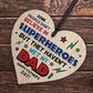 Dad Gifts From Daughter Son Wood Heart Fathers Day Gift For Dad