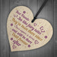 Best Friend Friendship Plaque Wooden Heart Thank You Christmas