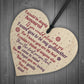Godmother Wooden Heart Keepsake Thank You Gift Christening