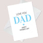 Fathers Day Cards For Dad Love You Dad Card From Daughter Son
