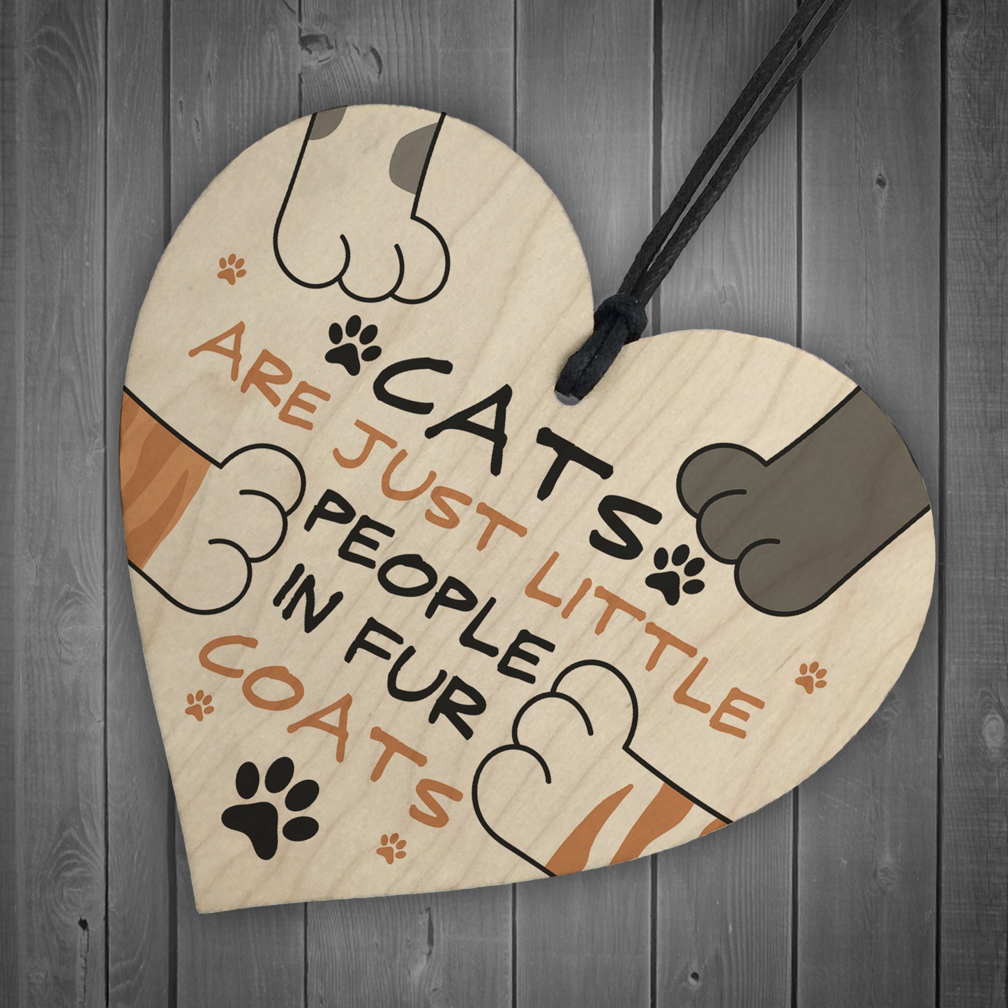 Cats Are Just Little People In Fur Coats Funny Cat Gift