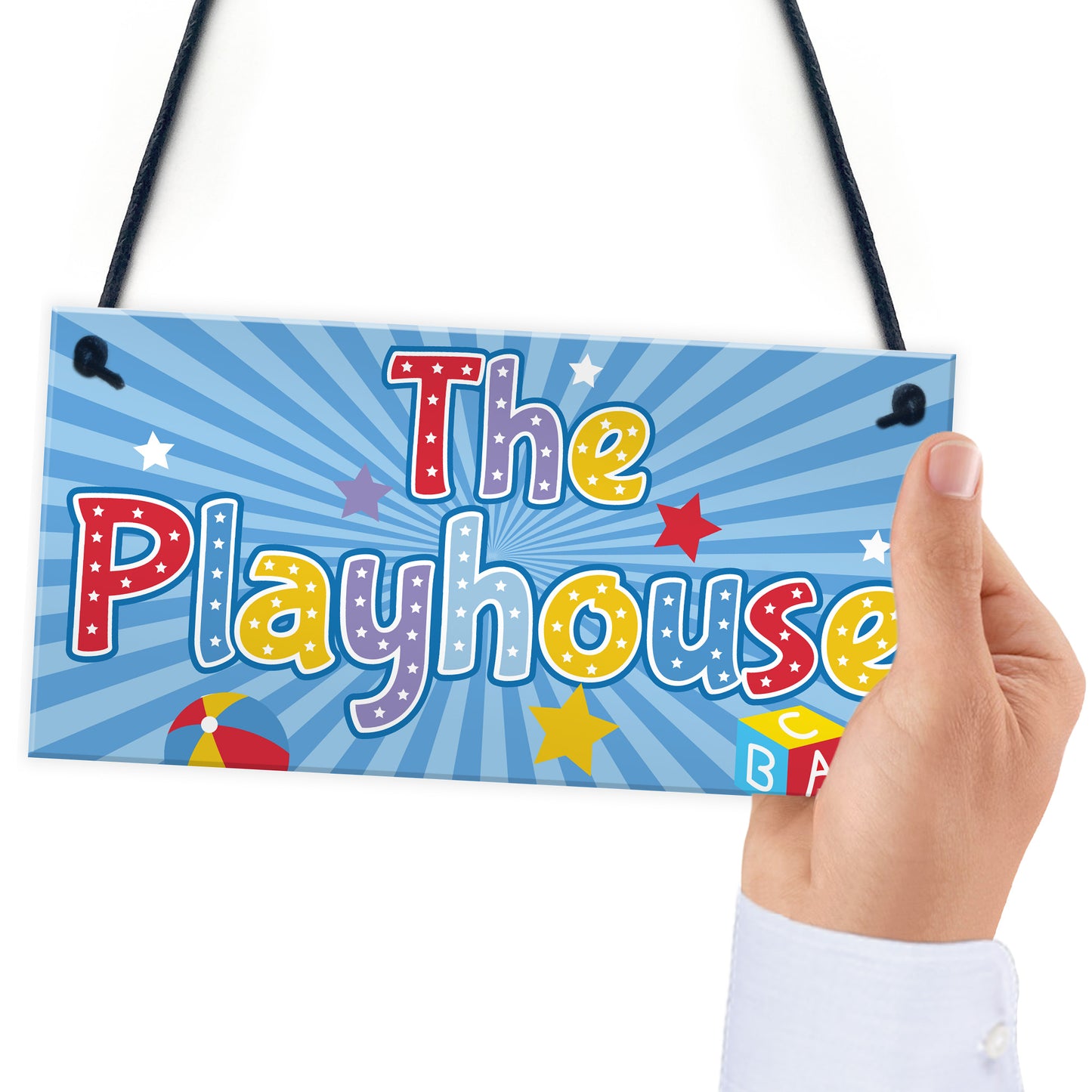 Child's Playhouse Hanging Plaque Gift For Daughter Son Kids Room