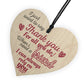 Best Friend Friendship Thank You Gifts Wooden Hanging Heart