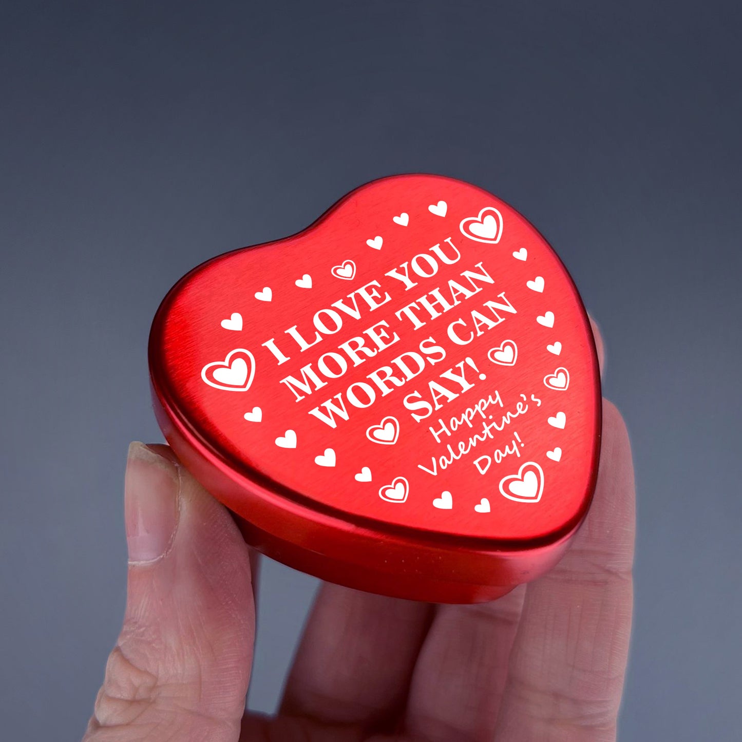 Valentines Gift For Him Her I LOVE YOU Metal Tin Mum Dad Mummy