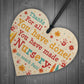Leaving Nursery Gift Wooden Heart Thank You Nursery Teacher Gift