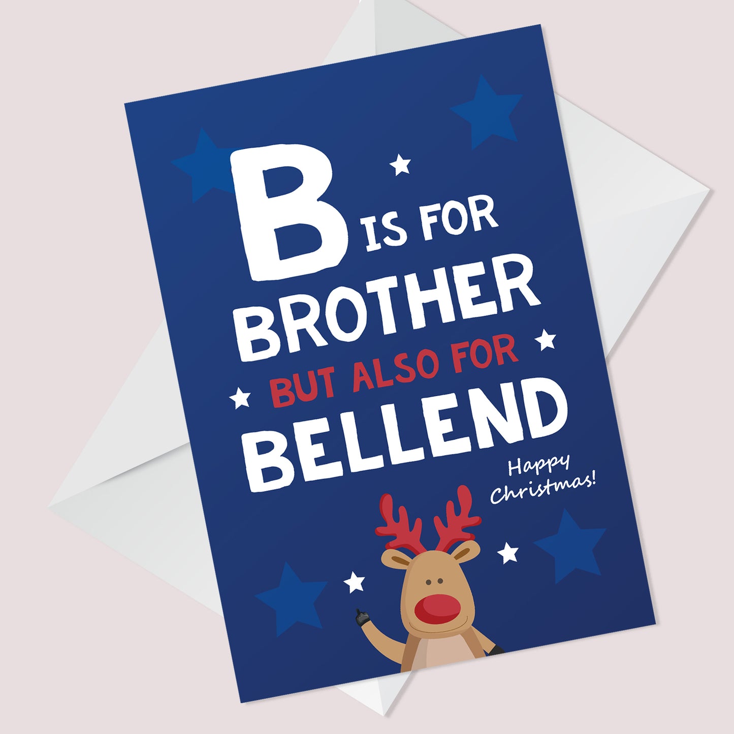 FUNNY Christmas Card For Brother A6 Card Rude Card For Brother