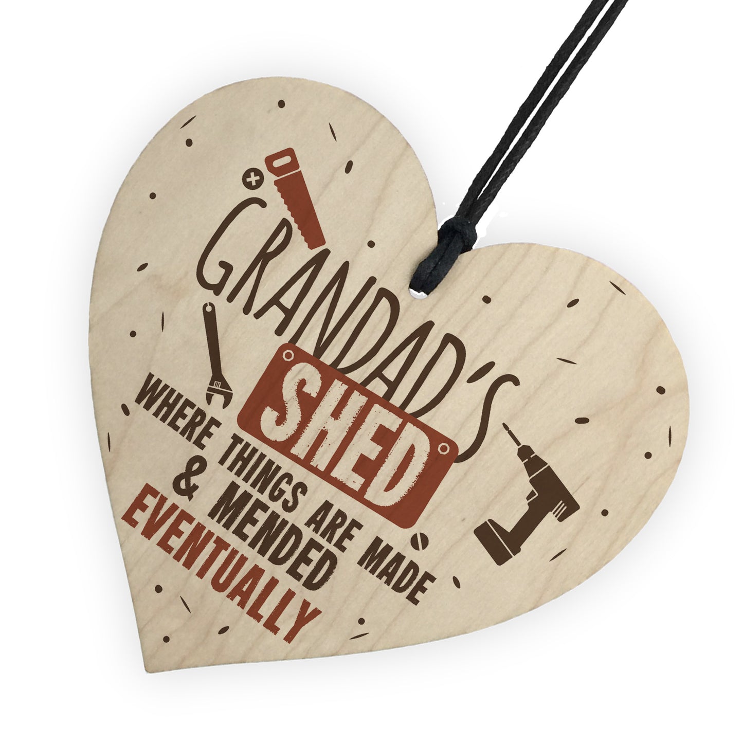 Grandads Shed Wooden Plaque Novelty Workshop Garage Tool Gifts