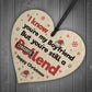 Boyfriend Gift For Christmas Wooden Heart Funny Christmas Card