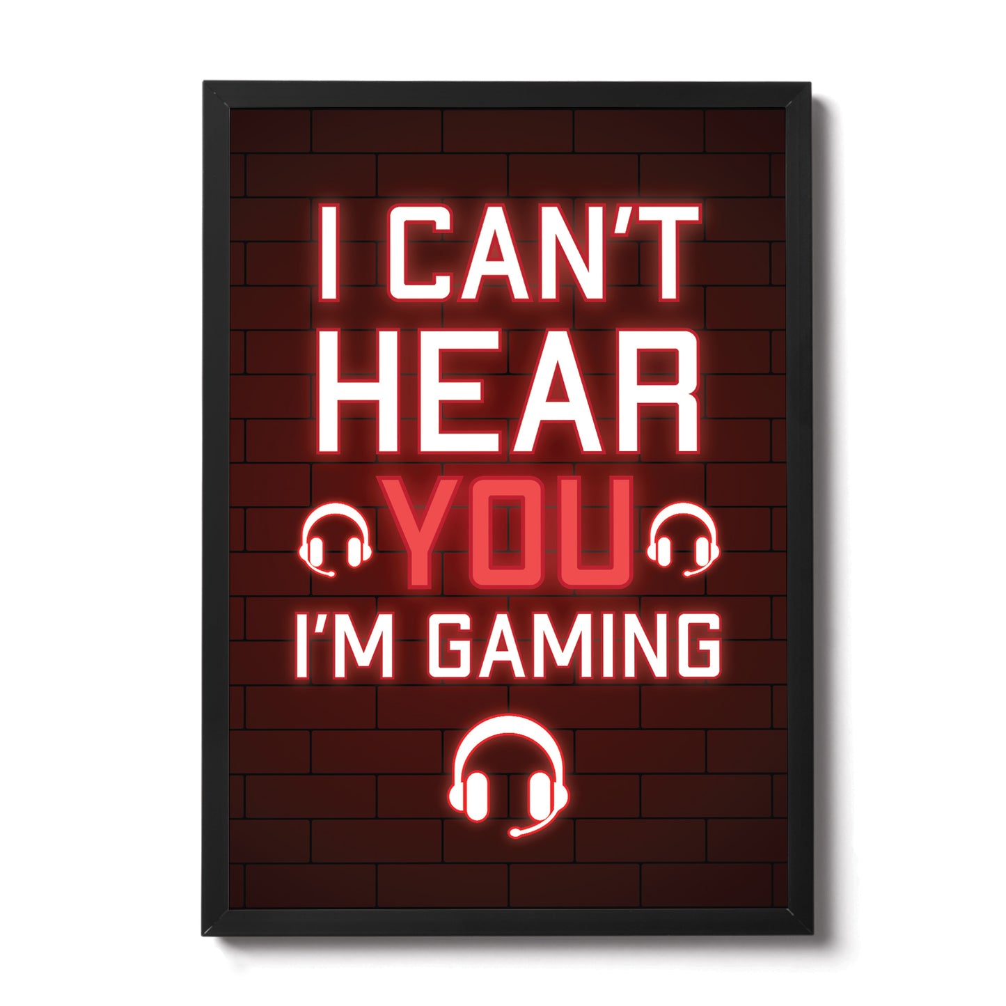 Novelty Framed Gaming Print Gamer Poster Boys Bedroom Decor