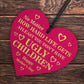 Funny Mothers Day Gift From Son Daughter Novelty Wood Heart