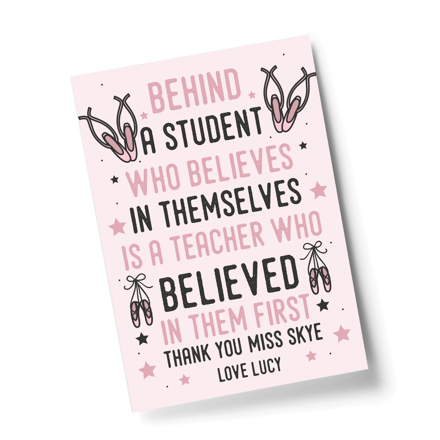 Teacher Gift From Student Framed Print Thank You Teacher Gifts