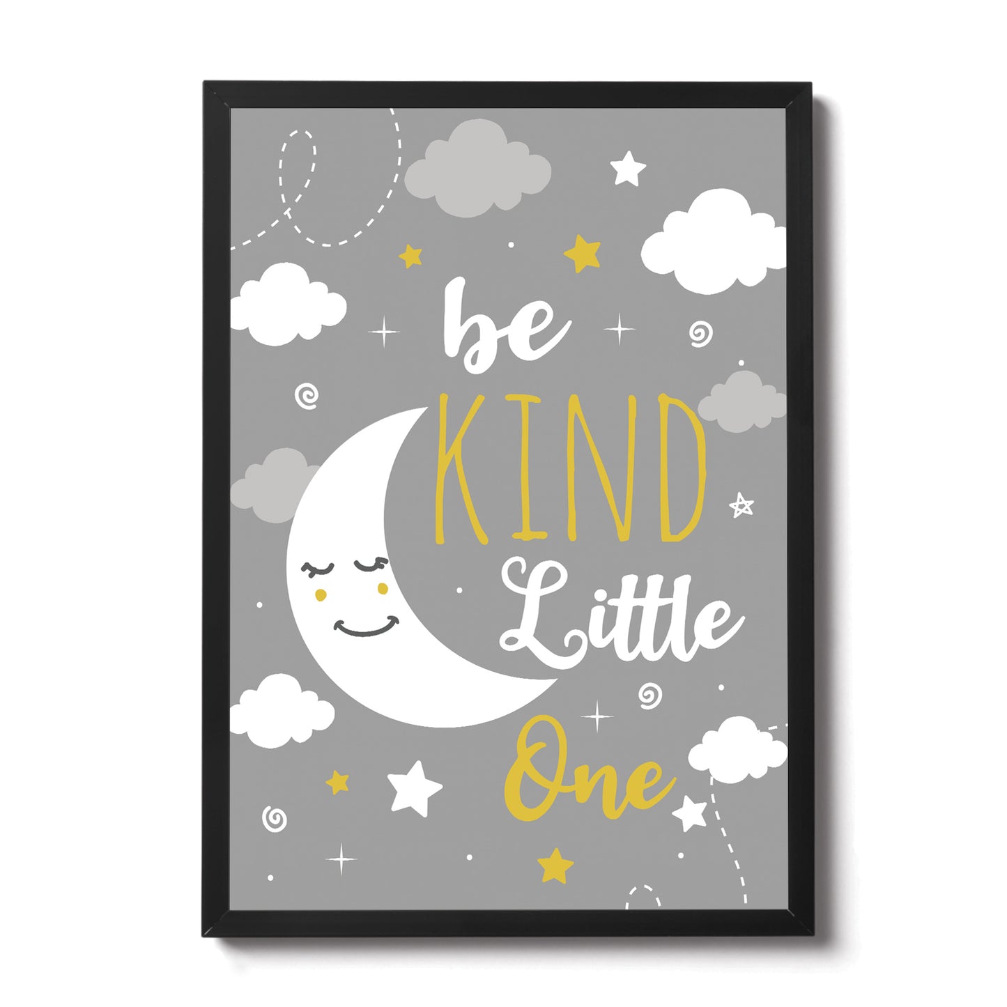Grey And Yellow Nursery Print For Girls Bedroom Boys Bedroom Art