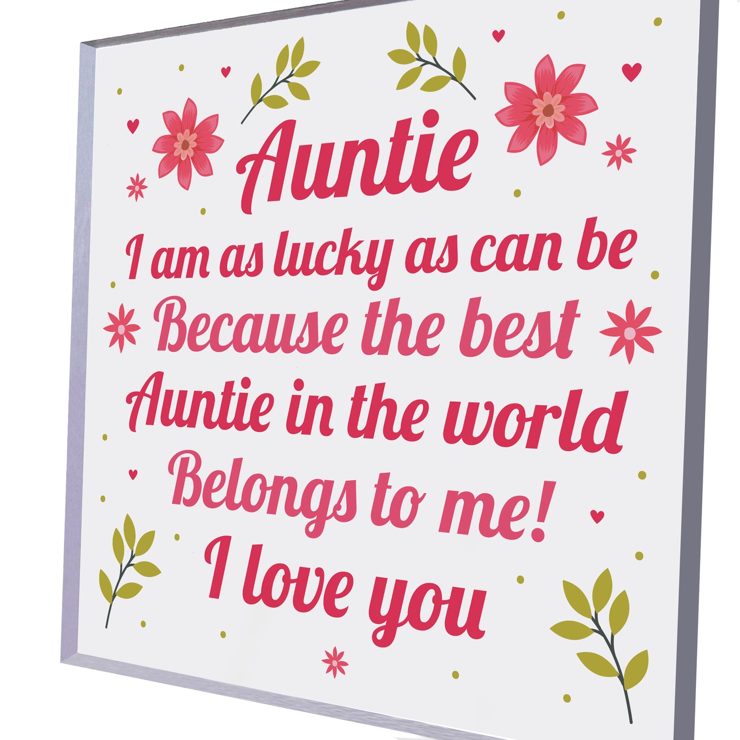 Gifts For Her Auntie Gifts From Niece Nephew Standing Plaque