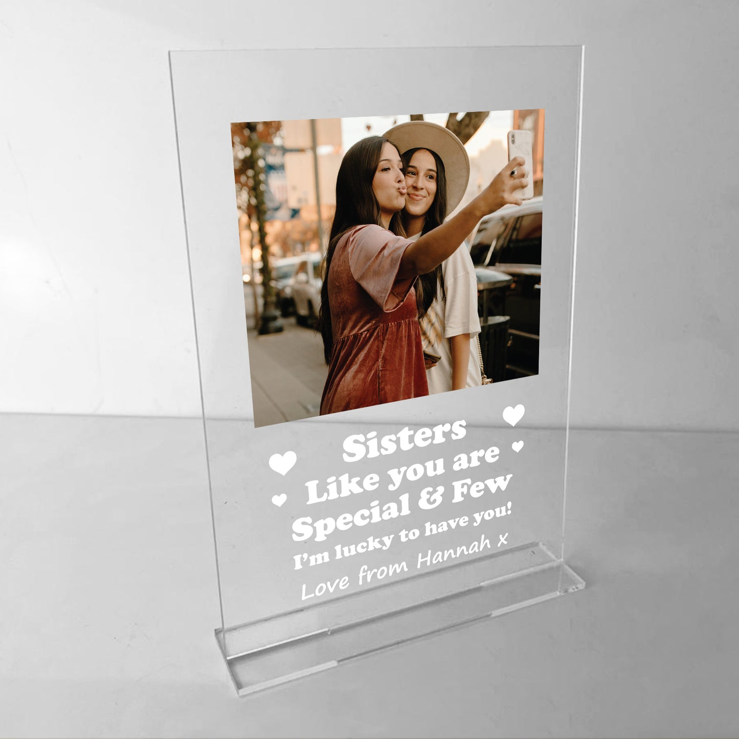 Sister Gifts Personalised Photo Plaque Gifts For Sister Birthday