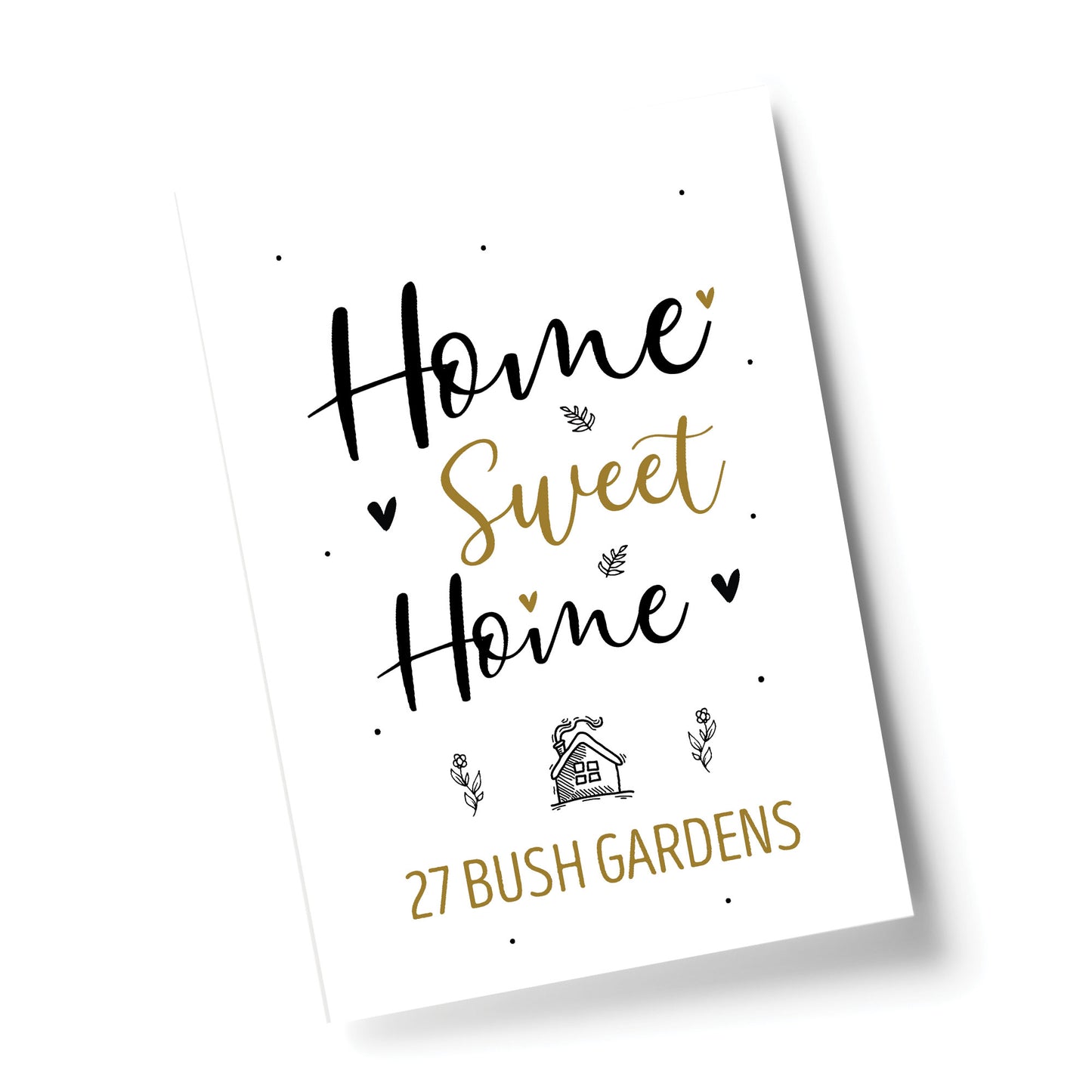 New Home Gift Personalised Print House Warming Gift Family Sign