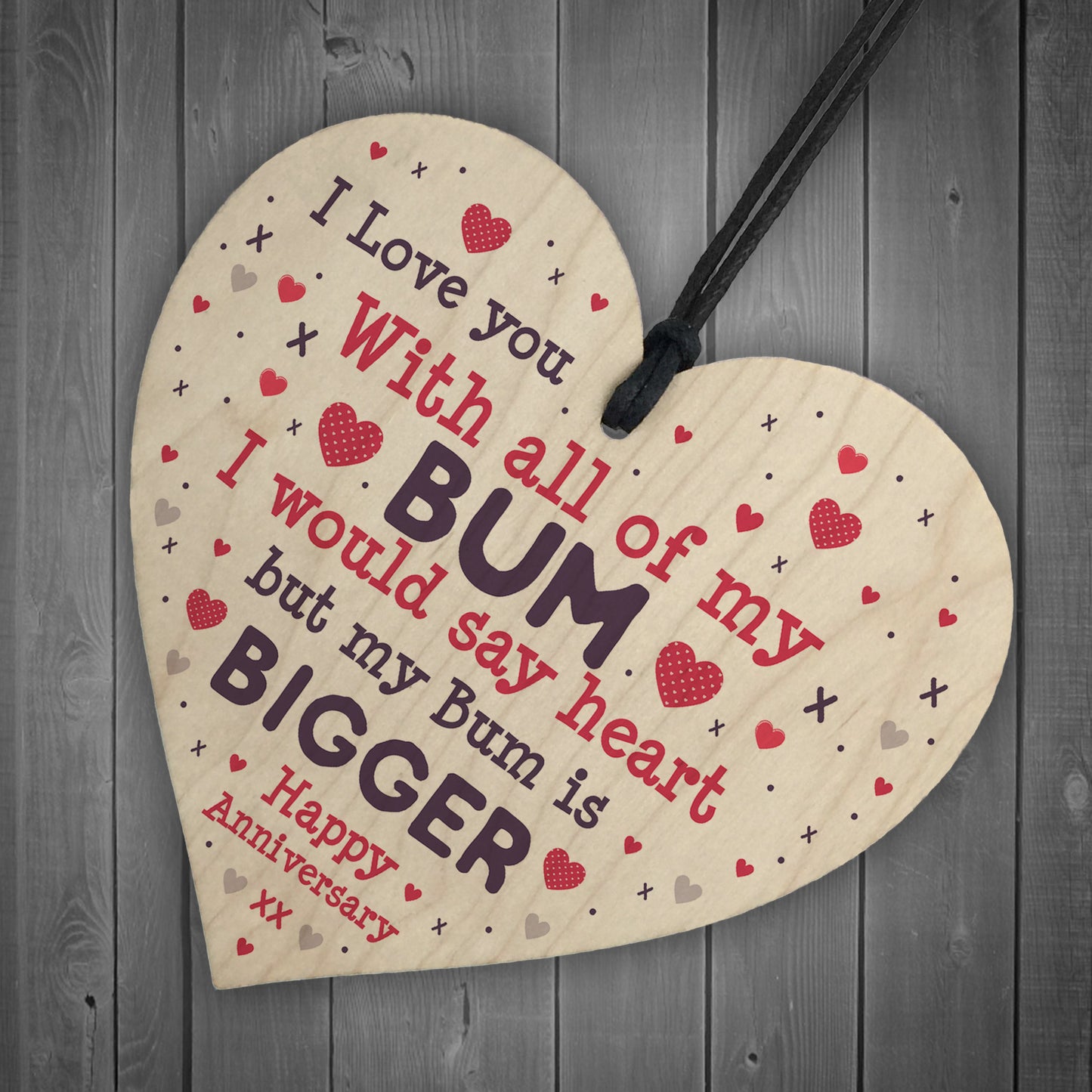Funny Anniversary Birthday Gift For Husband Wife Boyfriend Heart