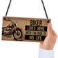Novelty Motorcycle Motorbike Sign Funny Biker Gifts For Husband