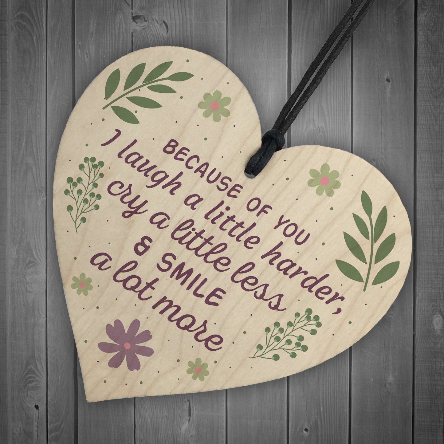 Best Friend Gift Wooden Heart Friendship Birthday Keepsake